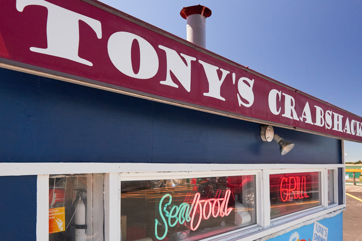 Tony's Crabshack Restaurant in Bandon, Oregon