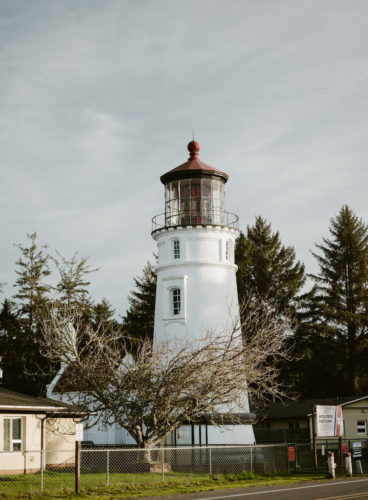 Umpqua River Lighthouse in Winchester Bay, Oregon by Manuela Durson
