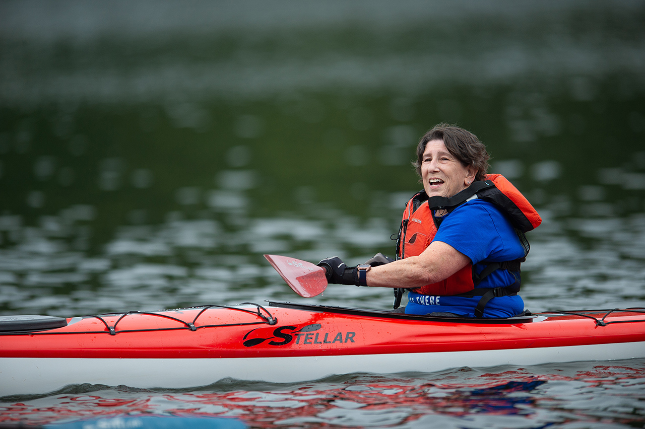 Kayaker Eel Lake Lakeside Oregon