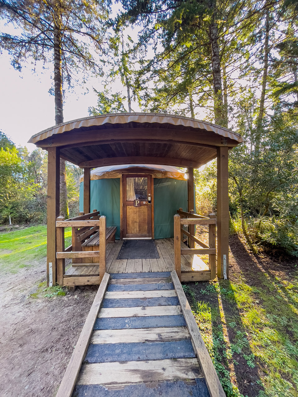 Yurts Tugman State Park Lakeside Oregon by Manuela Durson 