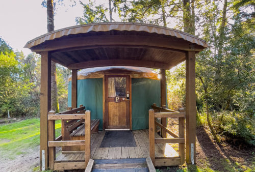 Yurt at Tugman State Park in Lakeside, Oregon