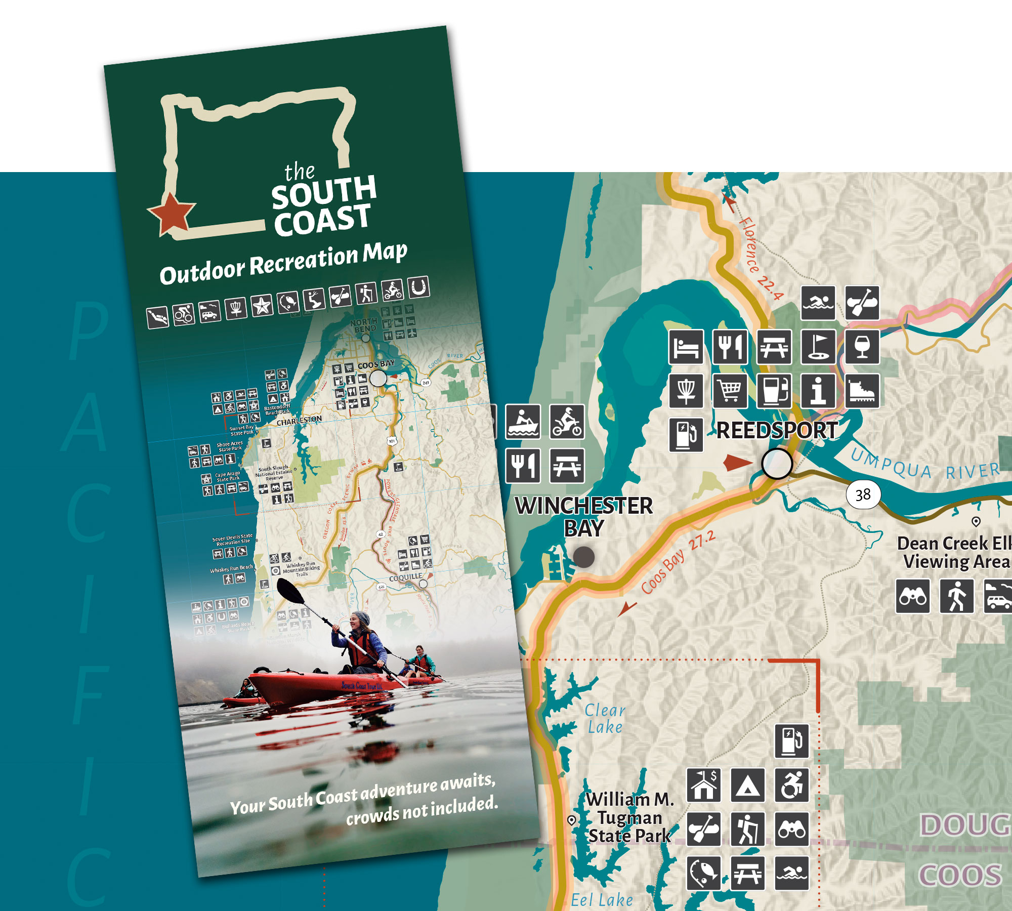 The South Coast Outdoor Recreation Map - Travel Southern Oregon Coast