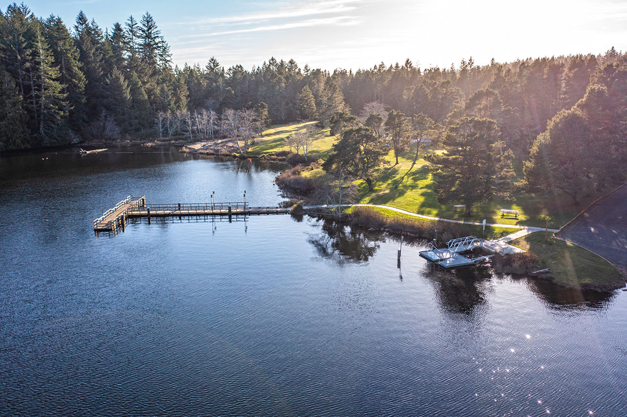 Eel Lake at Tugman State Park in Lakeside, Oregon