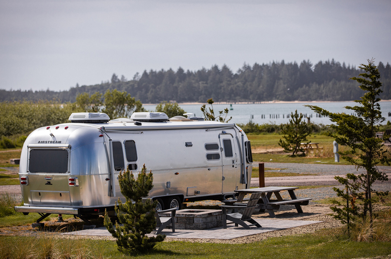 Airstream Rental at Bay Point Landing in Coos Bay, Oregon