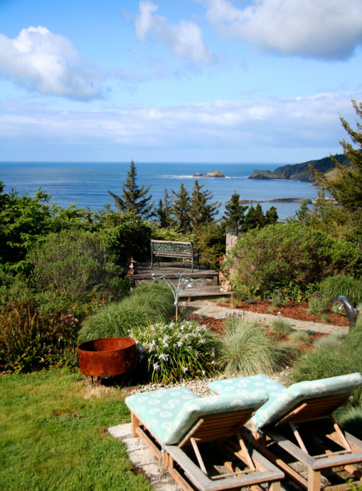 Ocean Views WildSpring Guest Habitat Port Orford Oregon