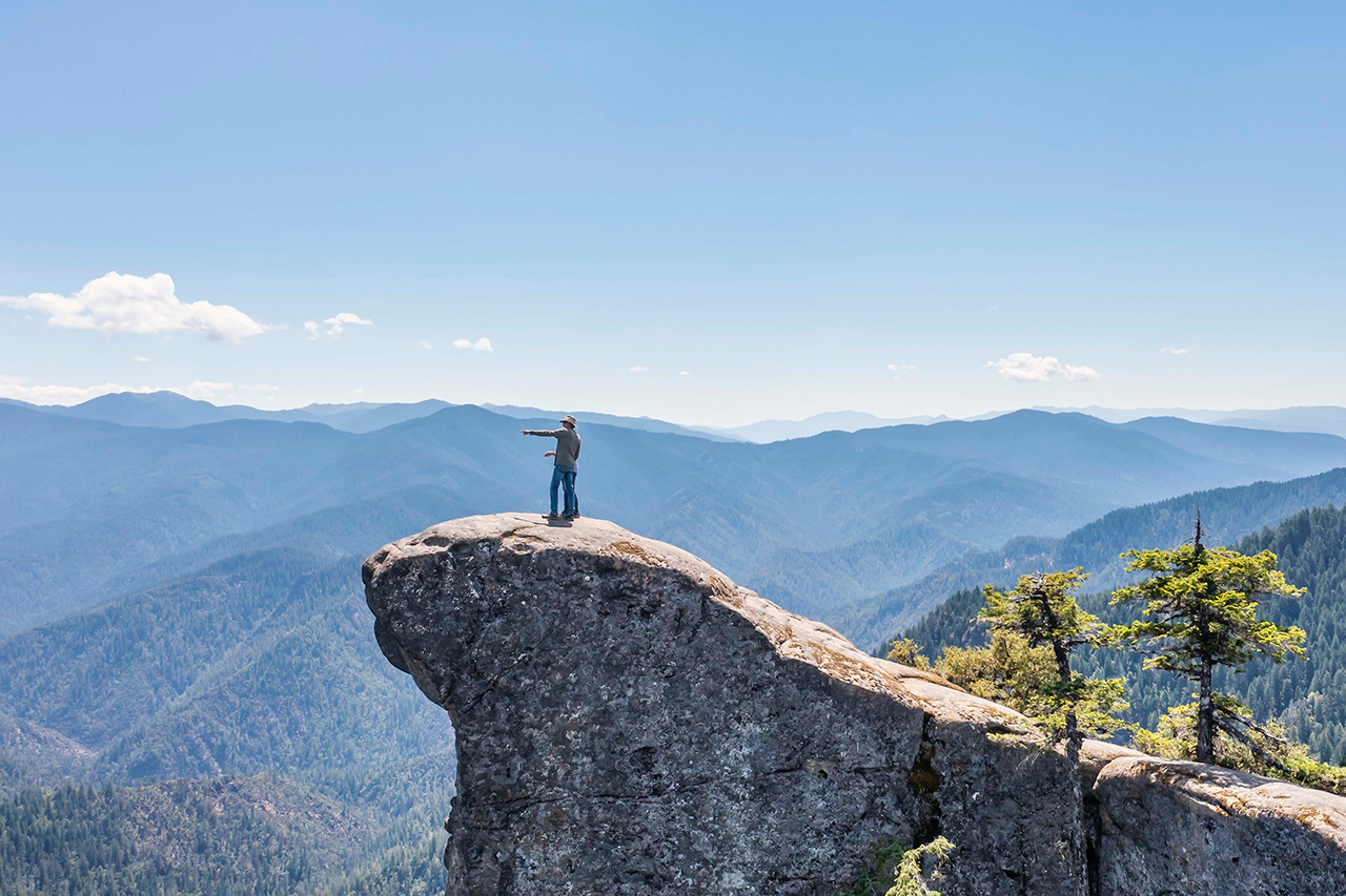 Hanging Rock Powers Oregon by Manuela Durson